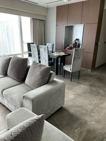 Living Room in 4 BHK Apartment at Indiabulls Blu, Worli – for Rent