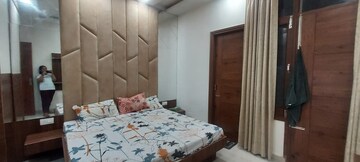 Bedroom in 3 BHK Builder Floor at Motia Blue Ridge, Dhakoli Village – for Rent