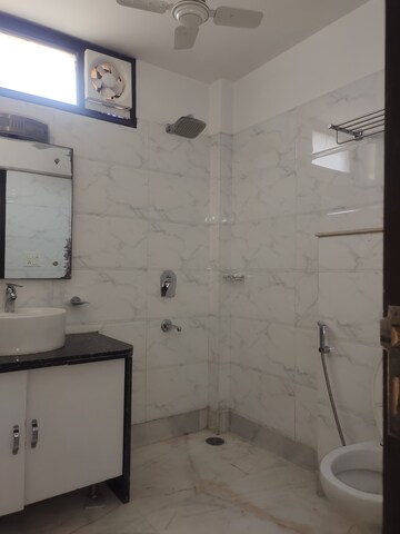 Bathroom in 3 BHK Builder Floor at Greater Kailash I – for Rent