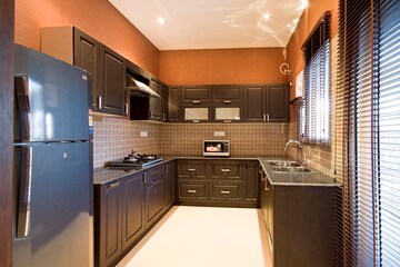 Kitchen in 3 BHK Apartment at Sushma Crescent, Dhakoli Village – for Sale