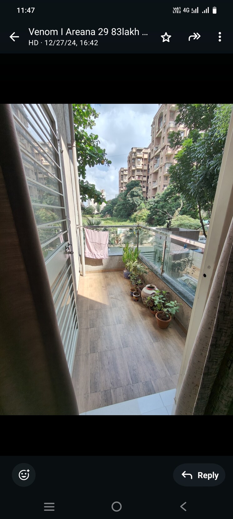 Balcony, legacy-arena-29-phase-3 2 Bedroom 945 Sq.Ft. Apartment In Rahatani Pune 8066703