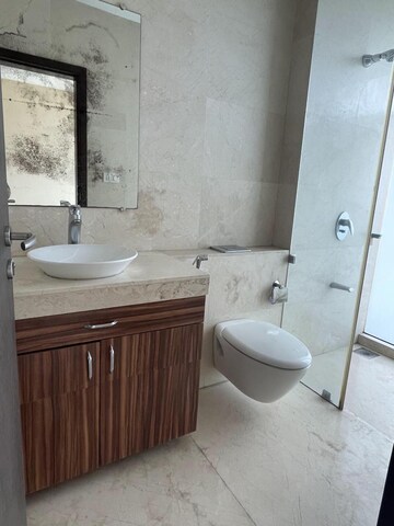 Bathroom in 3 BHK Apartment at Oberoi Realty Exquisite, Goregaon East – for Rent
