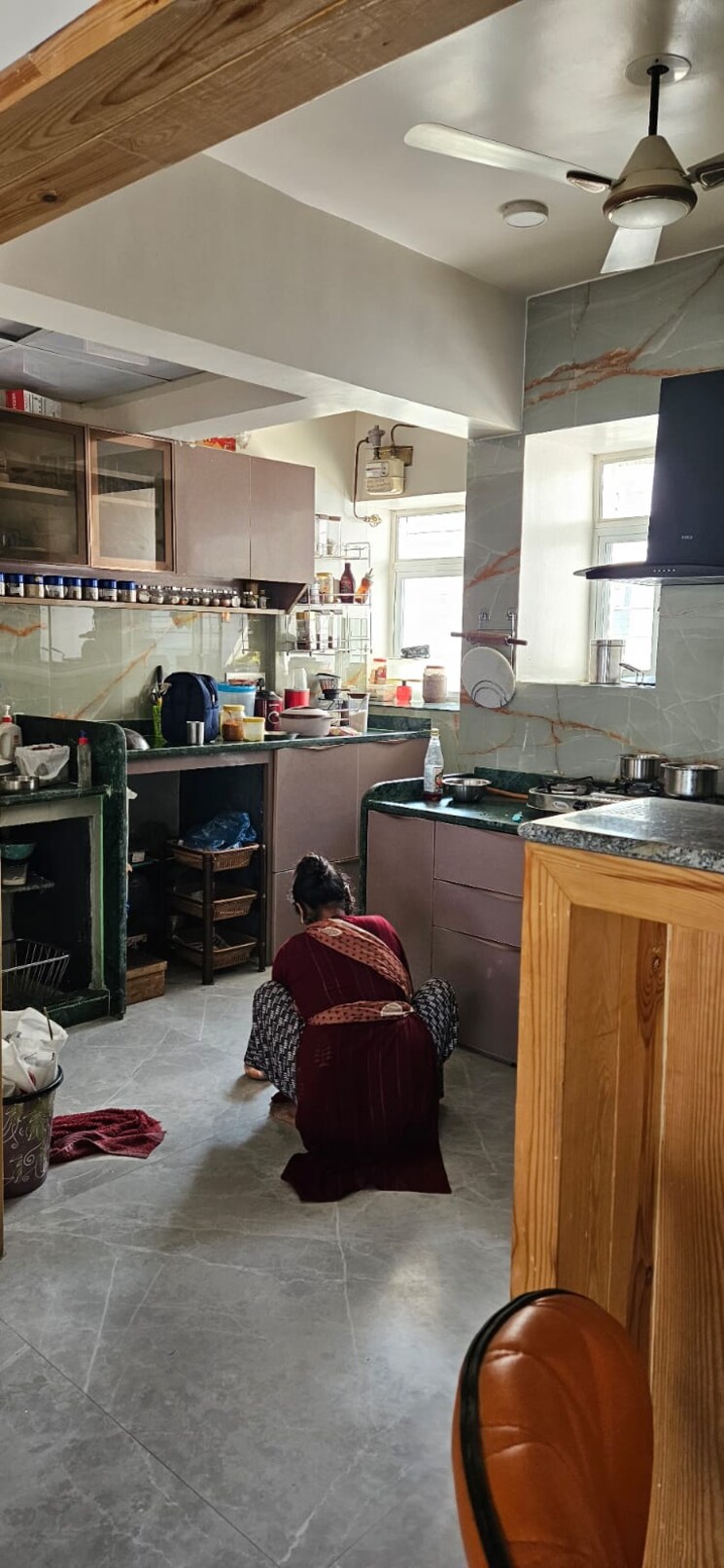 Kitchen, comfort-zone 4 Bedroom 1700 Sq.Ft. Apartment In Balewadi Pune 8066998