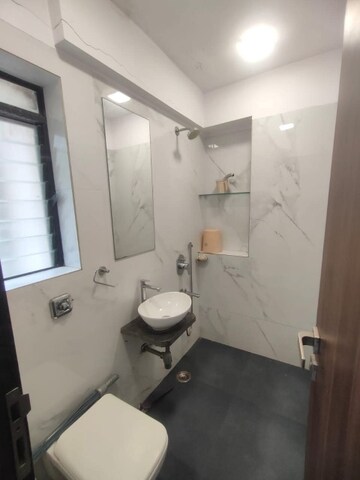 Bathroom in 1 BHK Apartment at Rashmi Classic, Vasai East – for Rent