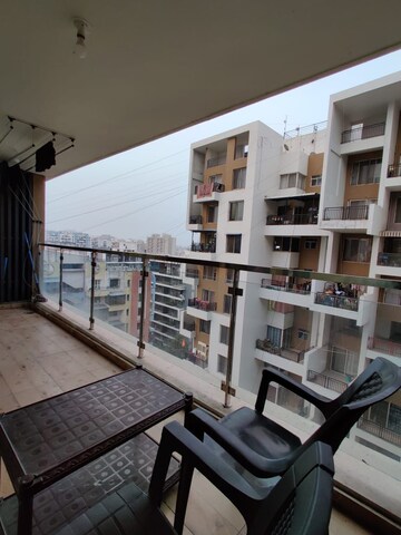 Balcony in 3 BHK Apartment at Shree Signature Park, Wakad – for Rent