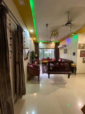 Living Room in 3 BHK Apartment at Thakur Mahadev Tower, Kandivali East – for Sale