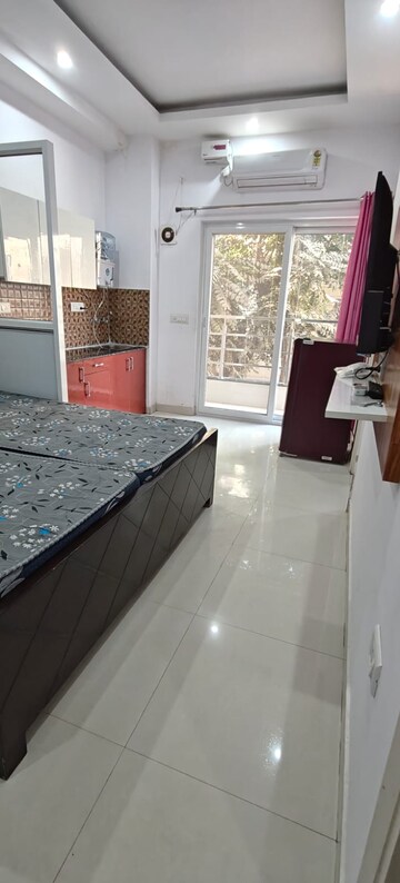 Kitchen in 1 RK Builder Floor at Ansal Sushant Lok I, Sector 43 – for Rent