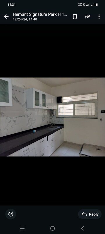 Kitchen in 2 BHK Apartment at Shree Signature Park, Wakad – for Rent