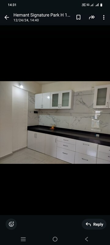 Kitchen in 2 BHK Apartment at Shree Signature Park, Wakad – for Rent