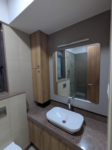 Bathroom in 3 BHK Apartment at Shapoorji Pallonji Vicinia, Powai – for Rent