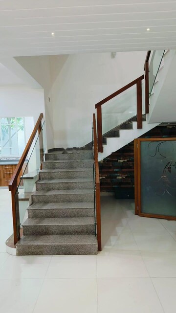 Staircase in 4 BHK Apartment at Babukhan Lakefront, Kokapet – for Rent