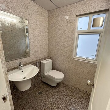 Bathroom in 3 BHK Apartment at Godrej Meridien, Mohammad Heri Village – for Rent