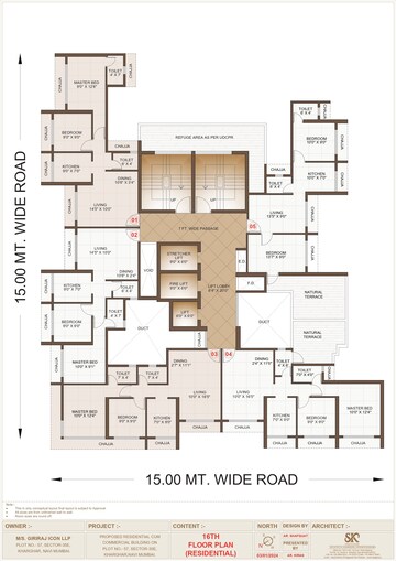 Floor Plan in 2 BHK Apartment at Giriraj Horizon, Kharghar – for Sale