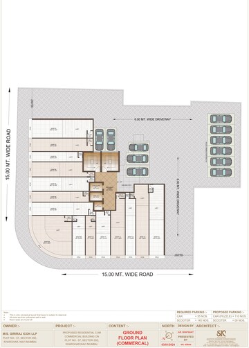 Floor Plan in 2 BHK Apartment at Giriraj Horizon, Kharghar – for Sale