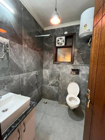 Attached Bathroom in 2 BHK Builder Floor at Freedom Fighters Enclave – for Rent