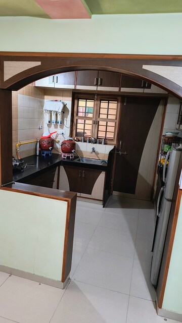 Kitchen in 3 BHK Apartment at Goyal Intercity, Memnagar – for Rent