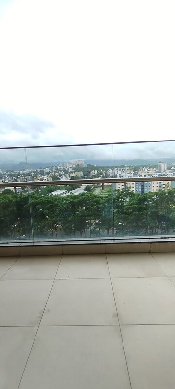 Balcony in 2.5 BHK Apartment at Magarpatta Nanded City Sargam, Sinhagad – for Rent
