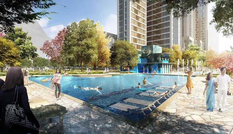 Swimming Pool, piramal-vaikunth 2 Bedroom 568 Sq.Ft. Apartment In Balkum Pada Thane 8068871