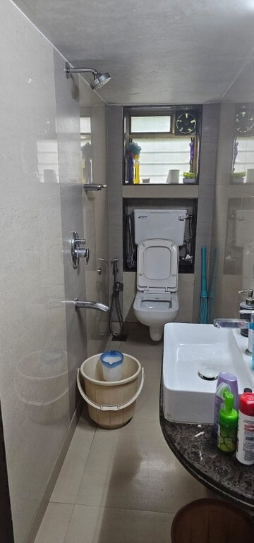 Bathroom in 1 BHK Apartment at Shree Krishna Elegance, Vasai East – for Sale