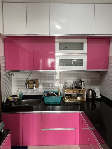 Kitchen in 1 BHK Apartment at Majestique Towers, Kharadi – for Rent