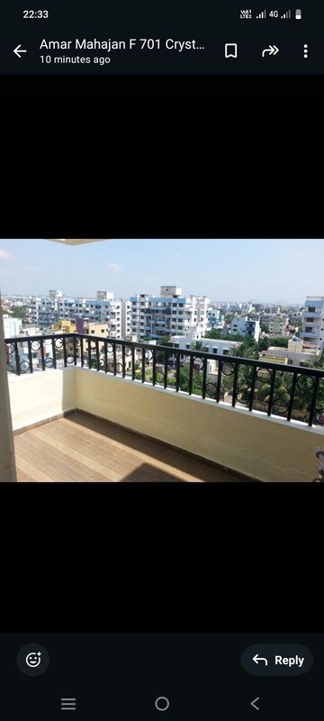 Balcony in 1 BHK Apartment at Namrata Crystal Park, Rahatani – for Sale
