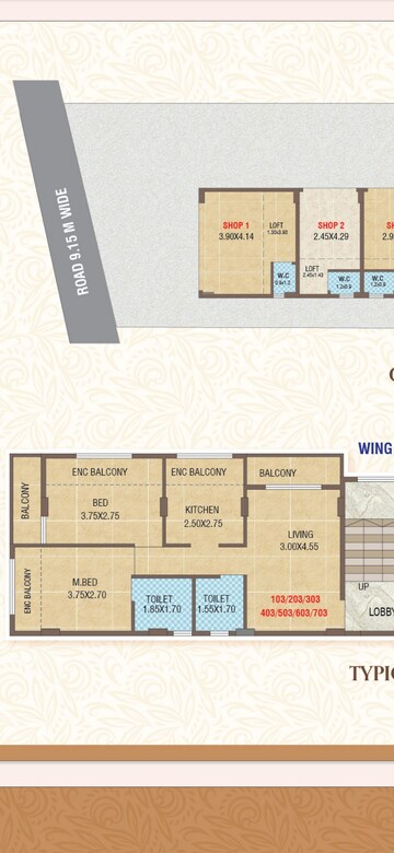 Master Bedroom in 2 BHK Apartment at Old Panvel – for Sale