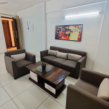 Living Room in 3 BHK Apartment at GAV Green View Blossom, Aman Vihar – for Rent
