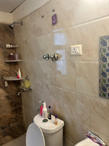 Bathroom in 1 RK Apartment at Spring Meadows, Tech Zone 4 Greater Noida – for Rent