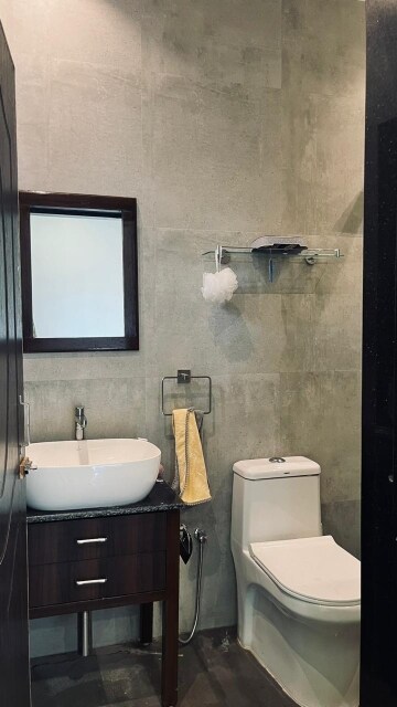 Bathroom in 2 BHK Builder Floor at Assagao – for Rent