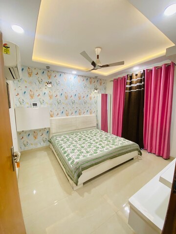 Bedroom in 3 BHK Builder Floor at Ansal API Victoria Floors, Dhakoli Village – for Rent