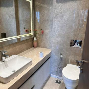 Bathroom in 3.5 BHK Apartment at M3M Golf Estate, Sector 65 – for Rent
