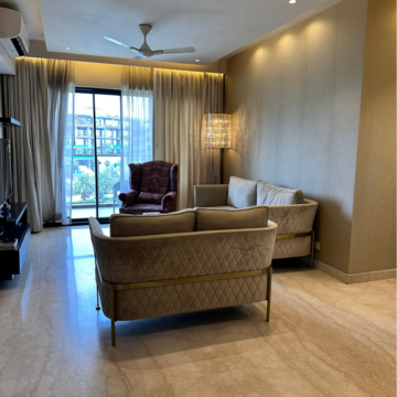 Living Room in 3.5 BHK Apartment at M3M Golf Estate, Sector 65 – for Rent