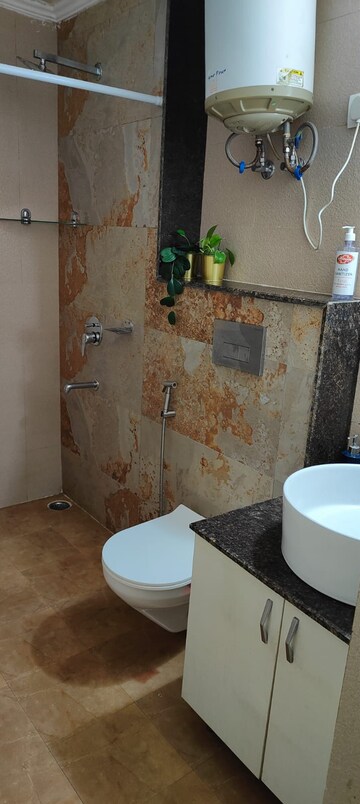 Bathroom in 3 BHK Apartment at Unitech The Residences Gurgaon, Sector 33 – for Rent