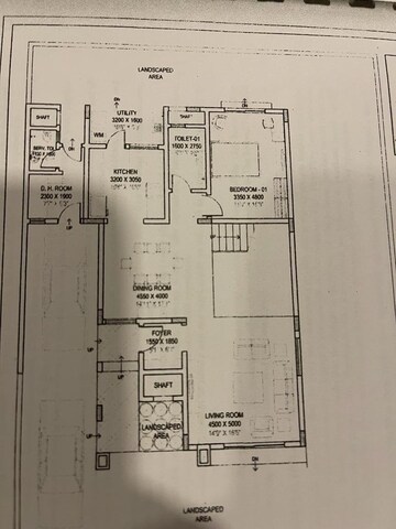 Floor Plan in 3 BHK Villa at Sobha City Aristos, Hegde Nagar – for Sale