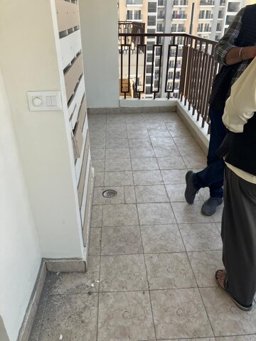 Balcony in 3 BHK Apartment at SKA Divya Towers, Sector 16 Greater Noida – for Rent
