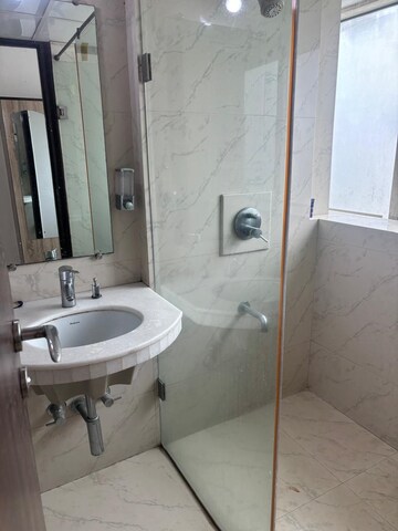 Bathroom in 3 BHK Apartment at Lokhandwala Whispering Palms XXclusives, Kandivali East – for Rent