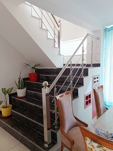 Staircase in 4 BHK Penthouse at Dhakoli Village – for Sale