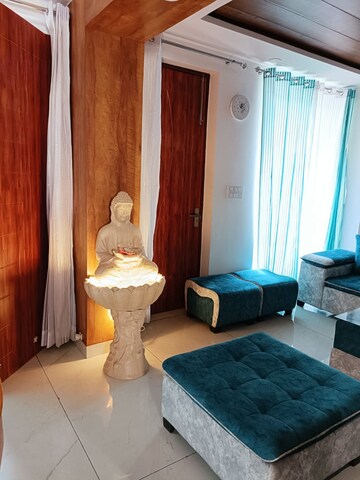 Living Room in 4 BHK Penthouse at Dhakoli Village – for Sale