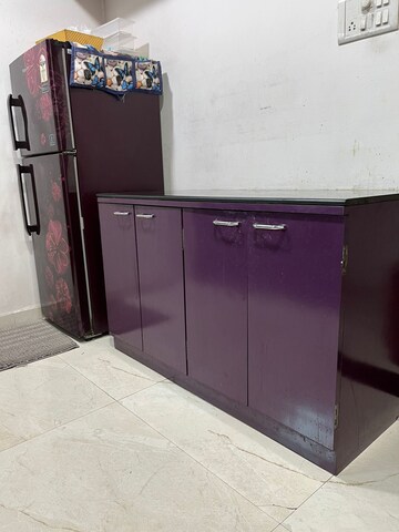 Kitchen in 2 BHK Apartment at Cosmos Habitat, Majiwada – for Rent