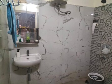 Bathroom in 3 BHK Apartment at Gauthami Green Blossoms, Kokapet – for Rent