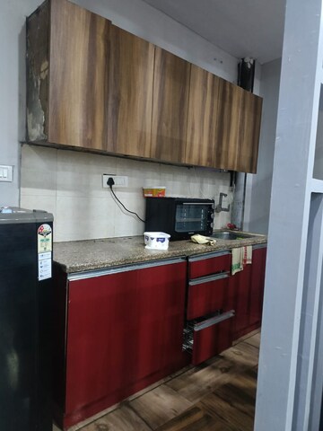 Kitchen in 1 RK Builder Floor at Ansal Sushant Lok I, Sector 43 – for Rent