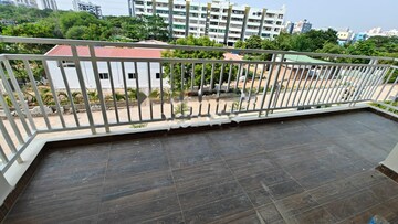 Balcony in 3 BHK Apartment at Lakshmi Cadillac, Kondapur – for Rent