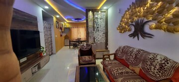 Living Room in 3 BHK Apartment at Crown Whistling Woods, Kokapet – for Rent