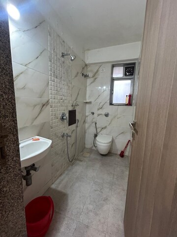 Bathroom in 1 BHK Apartment at Thakkar Avenue, Dahisar East – for Sale