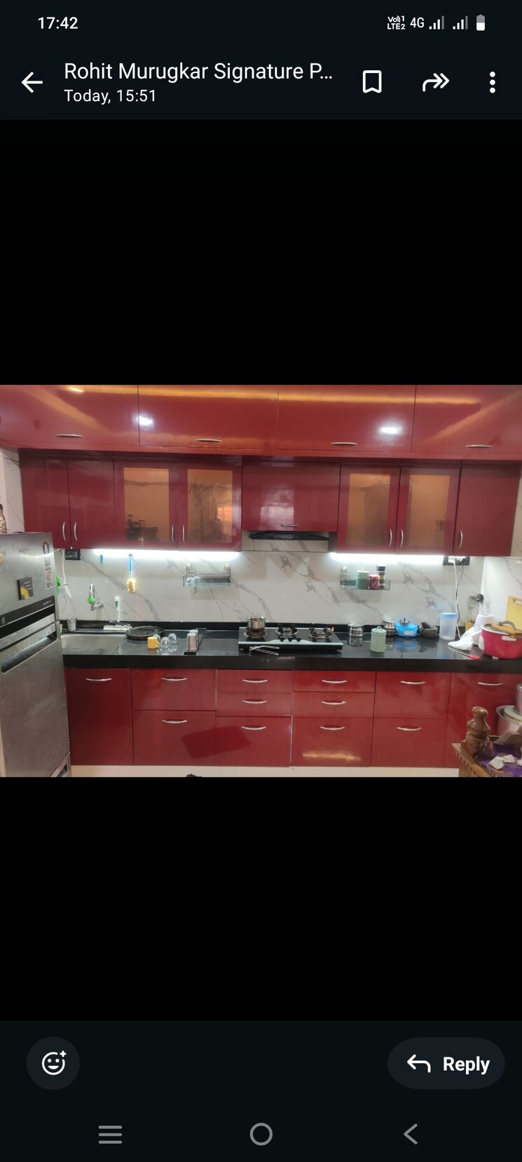Kitchen, shree-sonigara-signature-park-c-and-d-building 2 Bedroom 1050 Sq.Ft. Apartment In Wakad Pune 8072337