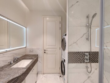 Bathroom in 1 BHK Apartment at Bhartiya Leela Residences, Thanisandra Main Road – for Rent