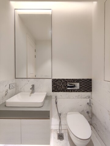 Bathroom in 1 BHK Apartment at Bhartiya Leela Residences, Thanisandra Main Road – for Rent