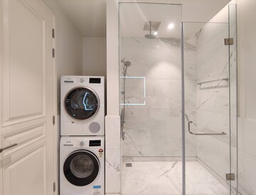 Bathroom in 1 BHK Apartment at Bhartiya Leela Residences, Thanisandra Main Road – for Rent