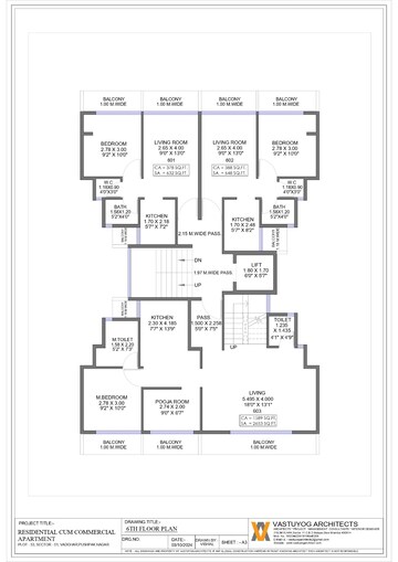 Floor Plan in 1 BHK Apartment at Vadghar – for Sale