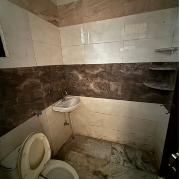 Attached Bathroom in 2 BHK Builder Floor at Dhakoli Village – for Rent